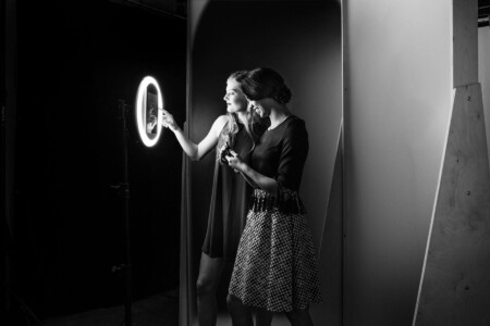 Pic of a photobooth at a school event